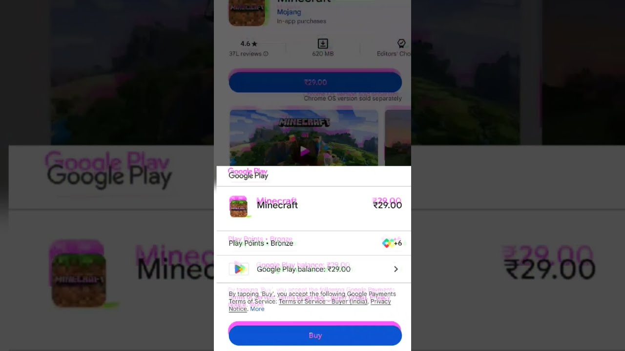 Buying Minecraft In Just Rupee 29 Check Out Now Play Store And App Viralshorts