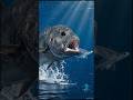 🐟 Giant Predator Fish Explodes Out of the Ocean! 😱🌊#Ocean #Wildlife #PredatorFish #DeepSea #shorts