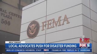 Local advocates push for disaster funding