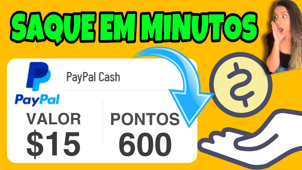 SAQUE R$15 REAIS EM MINUTOS – App que paga rápido no PayPal