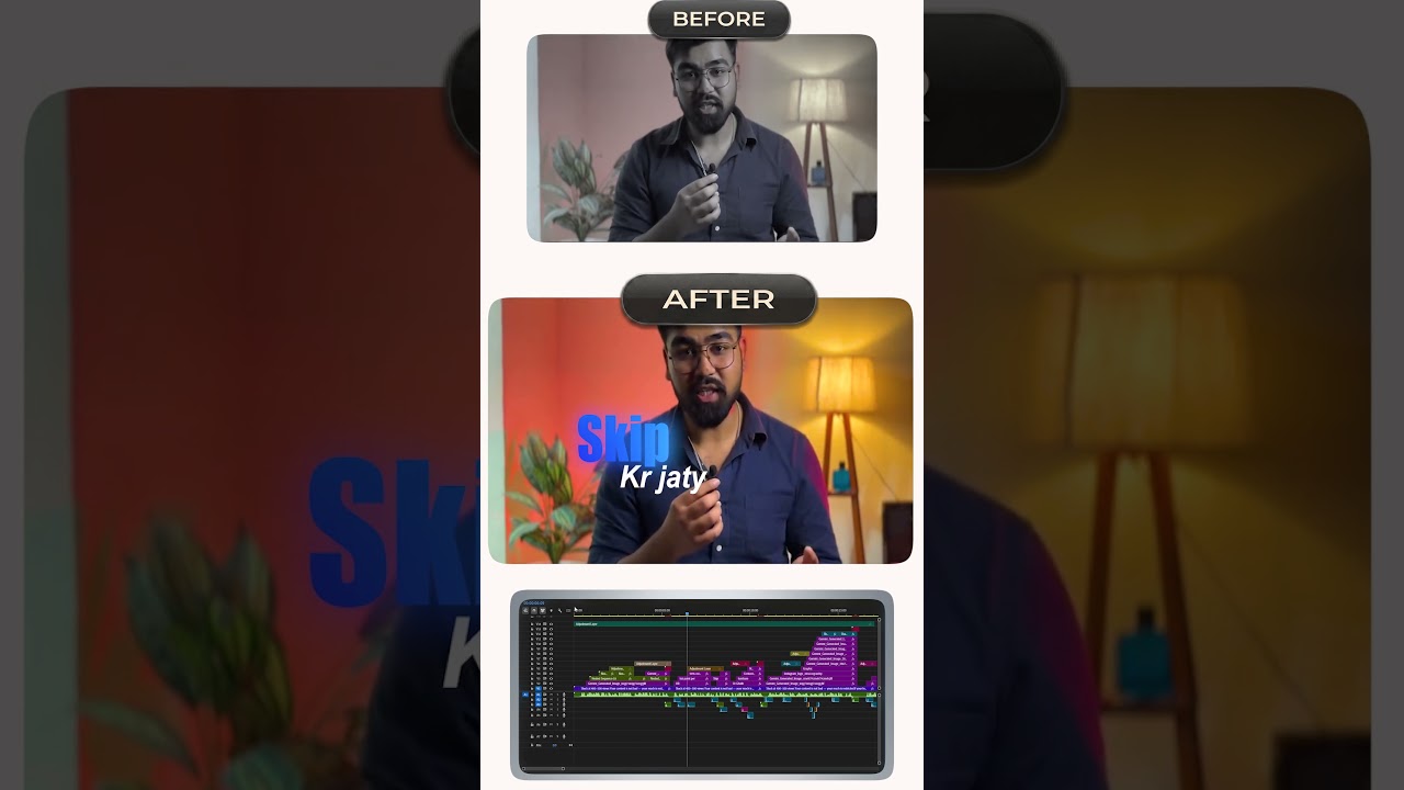 same footage different story before and after edits#shorts