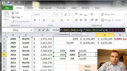 Excel Video 355 SUM and Multiple IFs in an Array