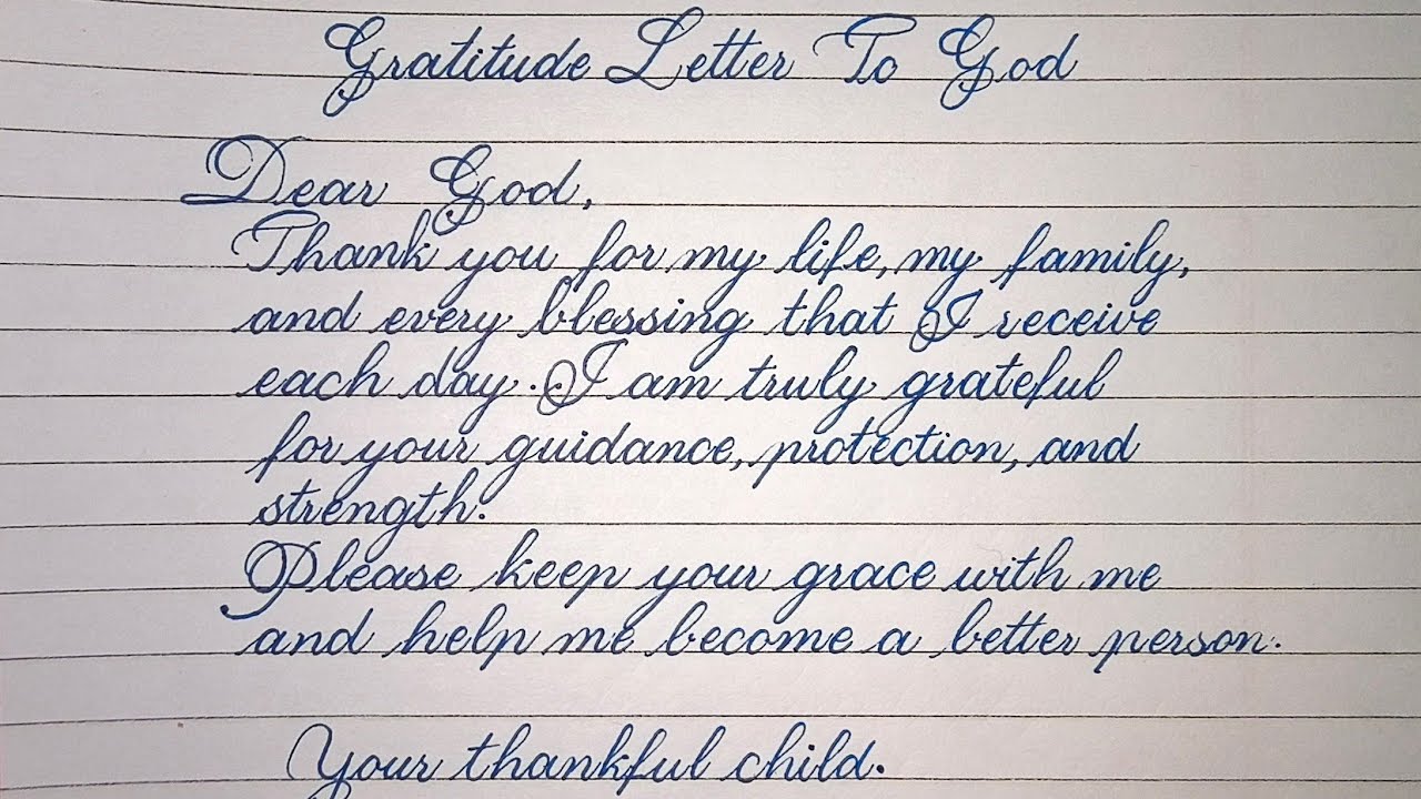 A Heartfelt Letter to God | Aesthetic Handwriting | Inspirational Message