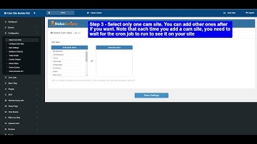PHP Cam Script (v4) - Set Up Tour Video - Select Cam Sites