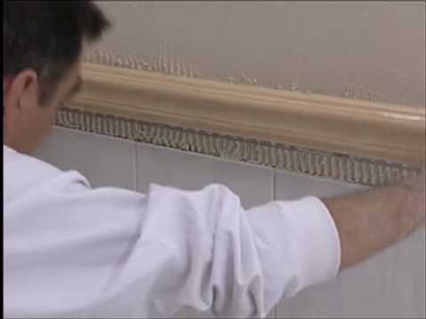 Colocación de moldura decorativa como remate de azulejos youtube