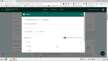 Tuesday 2 minute tech video-Google Classroom Ask Question