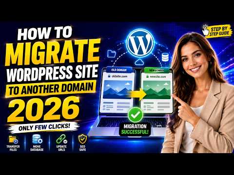 How To Migrate WordPress Site to Another Domain in 2026 (Only Few Clicks) | Complete Beginner Guide