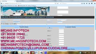Online integrated cargo management system .net projects code