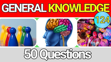 Educatieve Algemene Kennis Quiz Trivia 124 📚💡| Kun jij alle 50 vragen correct beantwoorden? 2024