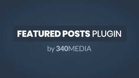 3FortyMedia - WordPress Featured Posts Plugin
