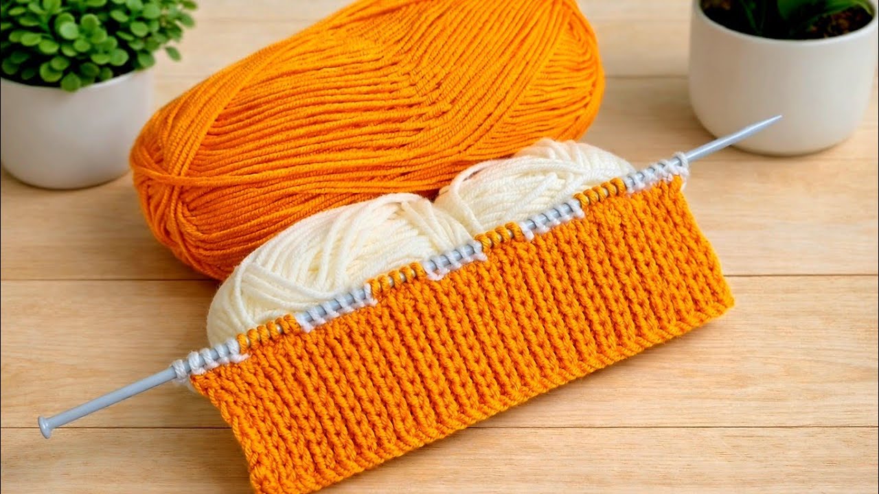 Two colour knitting design | sweater design for baby Knitting patterns | Knitting design for sweater