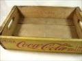 Wooden Coke Coca-Cola Soda Bottle Crate Wooden Coke Coca-Cola Soda Bottle Crate