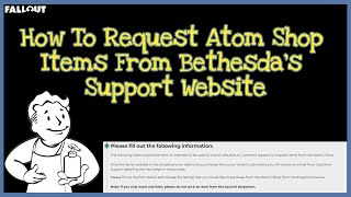Celebrity Fallout 76: How To Request Atom Shop Items From Bethesda's Website, PLUS The List Of Available Items Wealth