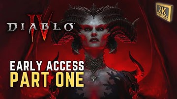 Diablo 4 -- Early Access Beta Gameplay PC 1440p -- Part 1 -- First Look and Impressions