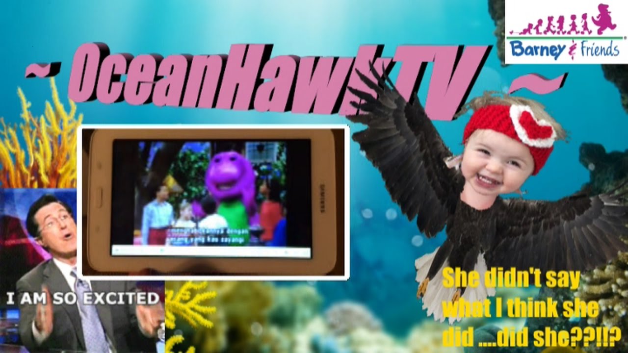 Introducing EagleSunrise - Barney I love you song - Playing on the Trampoline