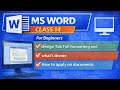Microsoft Word Tutorial for Beginners | Class 14 in (pashto) All Design Tab And Theme