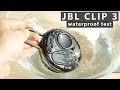 JBL Clip 3 bass test in water - waterproof test without grill