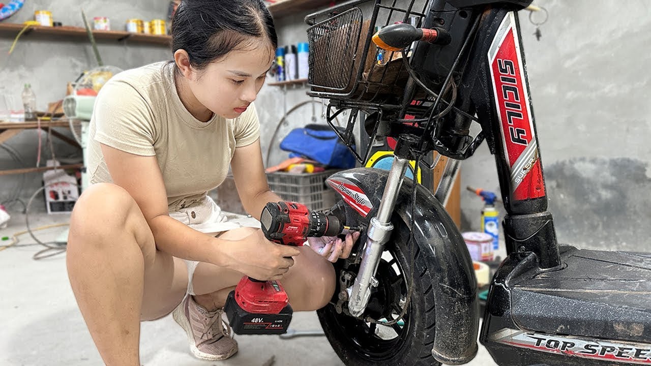 Genius Girl Restores Rusted Abandoned Cars After 30 Years, To Reuse For Her Family.Restore Technique