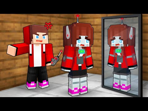 Poor JJ`s Girl ROBOT - Sad Story - Maizen Minecraft Animation