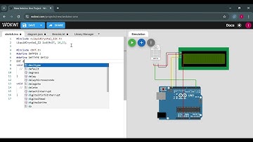 Simulasi Wokwi:Menampilkan Data Suhu dan Kelembaban dari Sensor DHT22 ke LCD I2C menggunakan Arduino