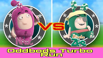 Newt vs Pirate Zee | Oddbods Turbo Run | Gameplay | Games Walkthrough