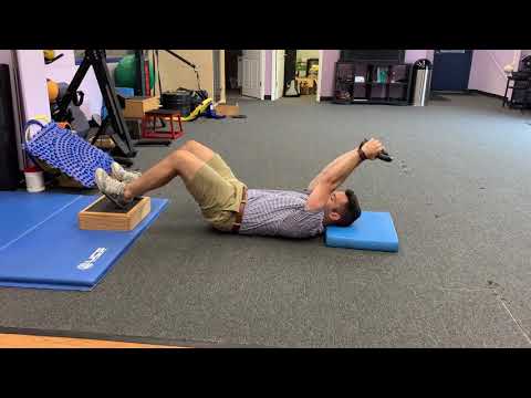 Elevated Hamstring Bridge with Pullover