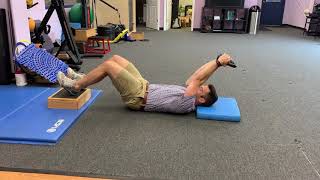 Celebrity Elevated Hamstring Bridge with Pullover Net Worth