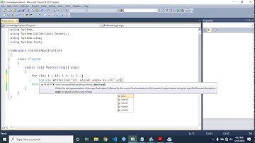 C# - PERULANGAN FOR (FOR LOOPING)
