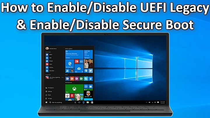 How to Enable Disable UEFI   Legacy and Enable Disable Secure Boot Easy Guide