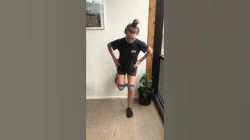 Banded standing clam (hip external rotation) foot on wall