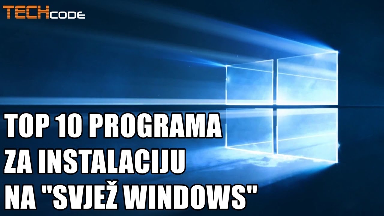 TOP 10 programa za instalaciju na "svjež Windows" - YouTube