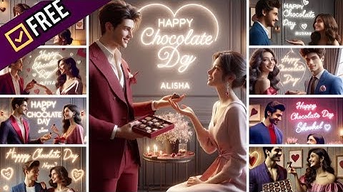 Happy chocolate day 3d ai image generator | bing image creator tutorial | Bing Image Creator Free