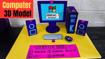 Computer Model Project |How to make computer model |Parts of a computer| Exhibition model for school