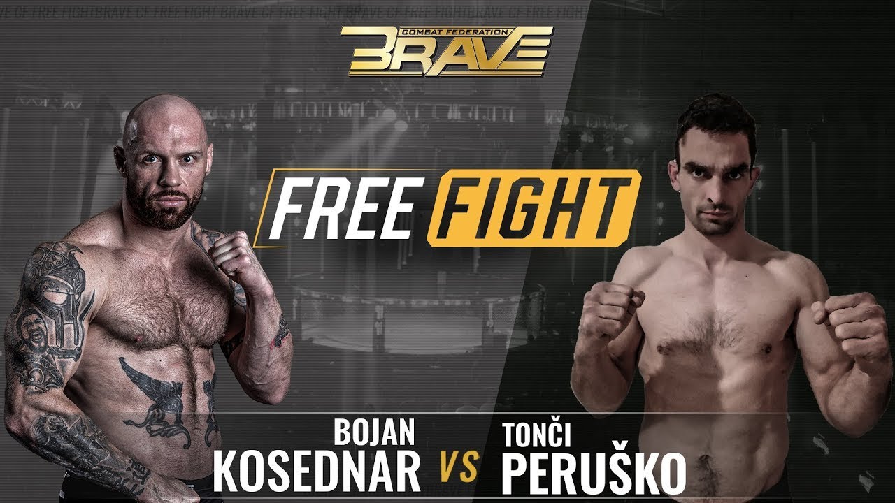 FREE MMA Fight Bojan Kosednar vs Tonči Peruško BRAVE CF 34