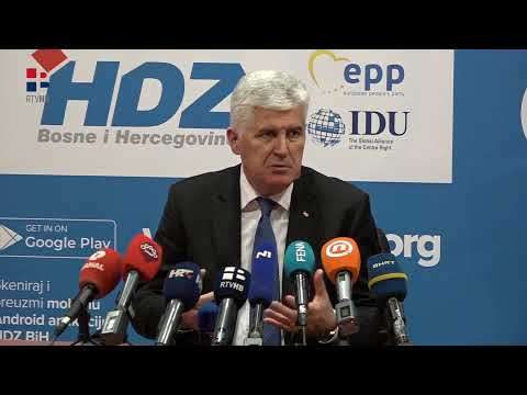 RTV HB | Konferencija za medije predsjednika HDZ BiH Dragana Čovića, Mostar 2.12.2022.