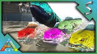 ELECTROPHORUS BREEDING! MUTATIONS AND EEL ARMY VS MOSA! - Ark: Survival Evolved [S4E44]