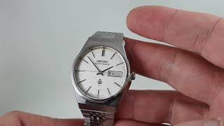 1976 Seiko Grand Quartz men's vintage watch with snowflake dial. Model  reference 4843-8050 /QNK050 - YouTube