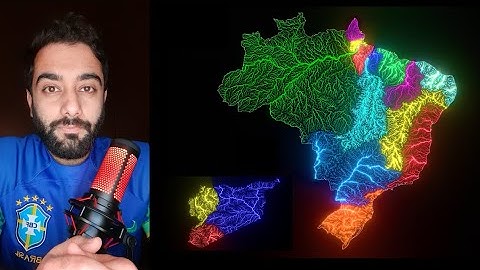 River basins map using ArcMap and Blender