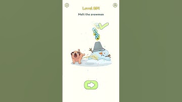 Dop2 level 854 melt the snowman #shorts #youtubeshorts #dop2