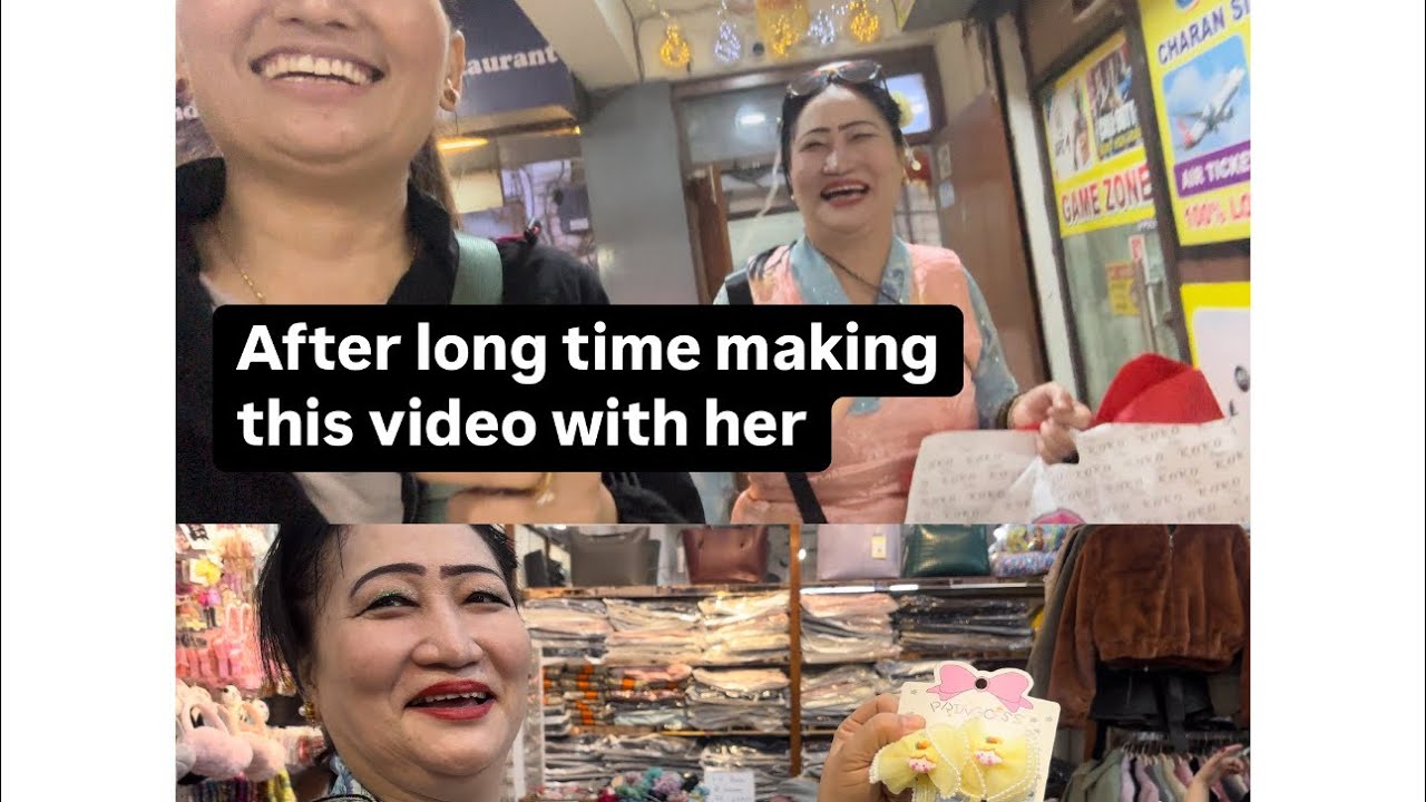 Shopping 🛍️ Dawa lhamo// making video with Dawa lhamo after long time//