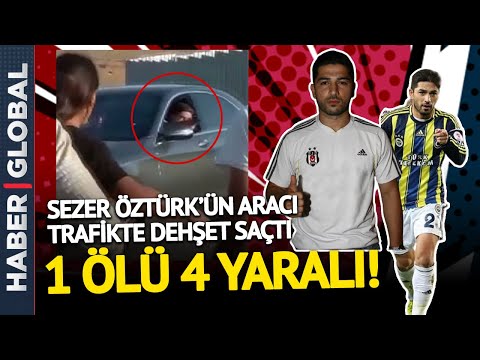 Ünlü Futbolcu Sezer Öztürk'ün Aracı Trafikte Dehşet Saçtı!