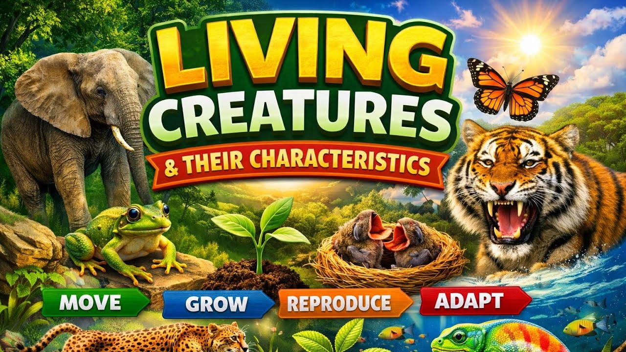 Living Creatures: Exploring their Characteristics | Class 6th Science | Complete Chapter