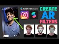 How to create an instagram filter  spark ar studio tutorials 2020