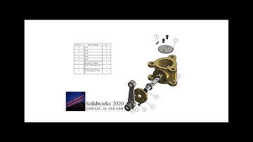 Exercise 72 Butterfly  valve Explode view drawing and materials table