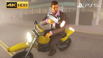 FREE ROAM EXPLORING GTA: Vice City – The Definitive Edition - Remastered 4K60FPS on PS5 Gameplay