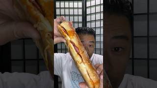 Panera Bread 🥖 Baguette Pepperoni Mozzarella Melt #eatingshow #asmreating