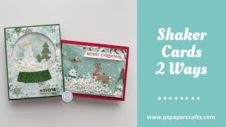 How to Make Shaker Cards 2 Ways