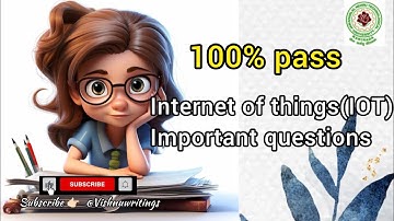 Internet of things(IOT)important questions JNTUK R20||IOT JNTUK importantquestions|pass easily#video