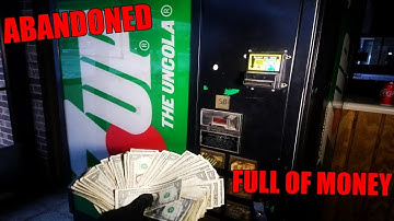 ABANDONED VENDING MACHINE FULL OF MONEY!! We found money breaking into an abandoned soda machine!