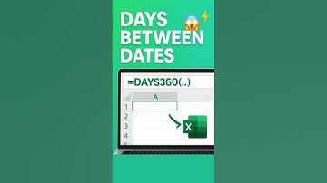 This Excel Function Calculates Days Like Magic! 😲 | DAYS360#shortvideo